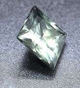 Beautiful 6 Ct Mint Green Princess Cut Lab Simulated Diamond