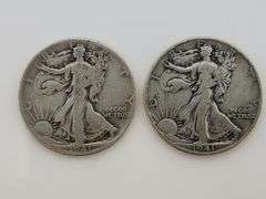 1941 P & D Walking Liberty Half Dollars