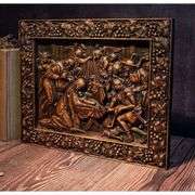 Hand-Carved Wood Nativity Scene