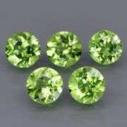 Stunning 4.36ct heavy flashing Peridot set