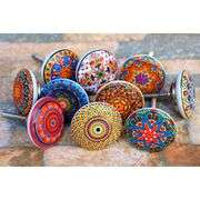 Lot of 10 Ceramic Drawer Pulls