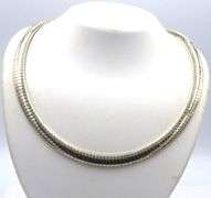 Italian 925 sterling silver omega necklace