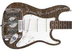Lynyrd Skynyrd Artimus Pyle Autographed Photo Graphics Guitar Exact Proof ACOA