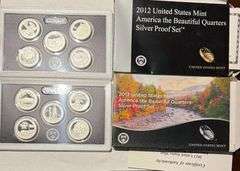 2012 13 US Silver America the Beautiful Quarters  Proof Sets