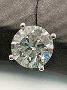 8.00 Carat Round Cut Lab Grown Diamond Stud Earring 14K IGI Certified