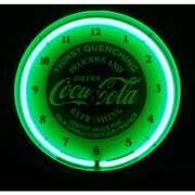 Coca-Cola Evergreen Neon Wall Clock