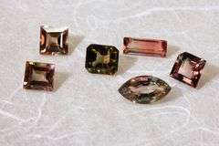 Natural Bi-Color Tourmaline Lot of 6