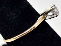 Stunning 14K Yellow Gold Solitaire Diamond Ring