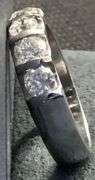 DAZZLING NATURAL DIAMOND PLATINUM WEDDING BAND