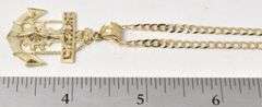 Honorable 10K Yellow Gold Mariners Cross Pendant Necklace