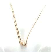 14kt Yellow gold Pandora Infinite lab grown diamond necklace