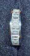 18k white gold natural diamond wedding band