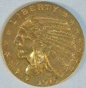 Original BU 1915 US $2.50 Indian Gold Piece. Nice