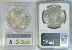 Near Gem BU MS64 1886 (PCGS) & 1887 Morgan Silver Dollars.