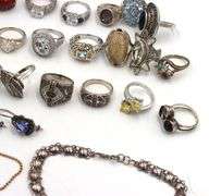 Big Group lot of vintage 925 sterling silver mixed jewelry