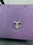 Beautiful Mother and child solid sterling silver Dancing pendant