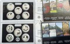 2017 18 US Silver America the Beautiful Quarters Proof Sets