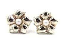 Tiffany & co pearl dogwood earrings