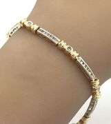 14kt White gold 1.15ctw channel set diamond bracelet