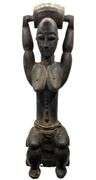 Vintage/Antique Carved Wooden Ebrie Female Figure