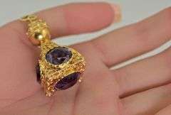Fabulous 18K Antique Amethyst Watch Fob