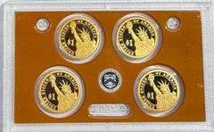 2012 Key Presidential Dollar Proof Set