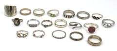 Group lot of Vintage 925 sterling silver rings