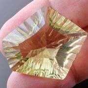 Very uniquely cut 36.13ct Lemon Citrine!
