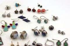 Group lot of Vintage 925 sterling silver earrings