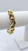 Strong 64.9 Gram 14 Kt Gold Plate Curb Link Bracelet