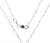 14kt White gold 2.17ct IR teal round brilliant cut diamond in 0.20ctw diamond halo pendant on chain