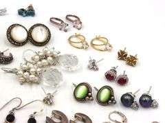 Group lot of Vintage 925 sterling silver earrings