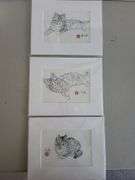 Quantity of 3 Extremely Collectable Oriental Original Painting
