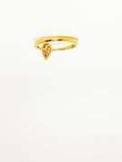 18KT Yellow Gold Teardrop Diamond Ring