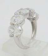 Incredible 5.05CTW Five Stone Oval Diamond Band