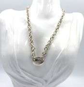 Tiffany & Co oval tag necklace in 925 sterling silver