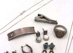 Group lot of Vintage 925 sterling silver mixed jewelry