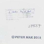 2 Liberties, Flag and Heart by Peter Max