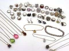 Big Group lot of vintage 925 sterling silver mixed jewelry