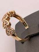 BRAND NEW 14K YELLOW GOLD DIAMOND HEART BAND