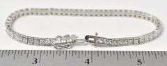 CZ Gemstone Tennis Bracelet in Sterling Silver
