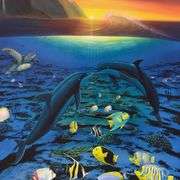 Kiss for the Sea by Wyland,