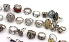 Big Group lot of vintage 925 sterling silver mixed jewelry