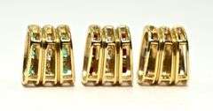 Wonderful Trio of 14K  Stone Slider/Pendants