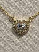 0.70ctw F, VVS1 lab grown diamond with 18" 14k gold pendent