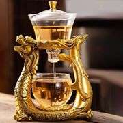 Golden Kungfu Dragon & Phoenix Teapot