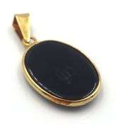Feminine 14K YG Laser Cut Cameo Angel Ring and Pendant