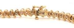 14kt Yellow gold 2.75ctw diamond S link bracelet