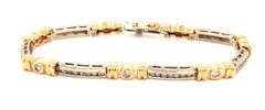 14kt White gold 1.15ctw channel set diamond bracelet