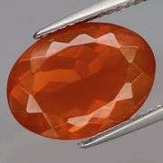 Rich blood orange 3.68ct Mexican Fire Opal